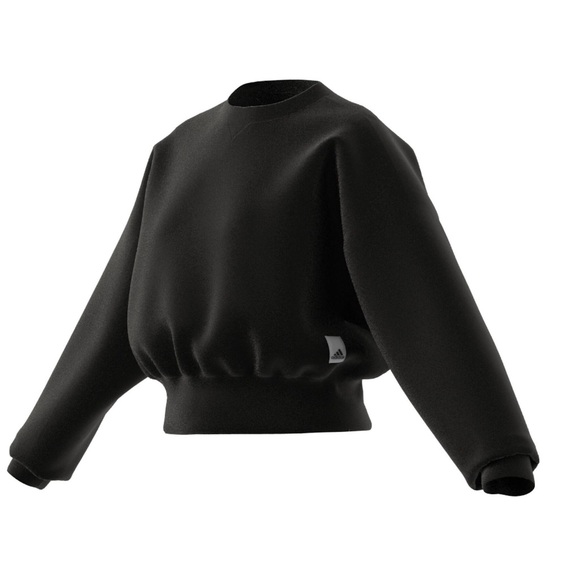 ADIDAS Women's Black Lounge Fleece Sweatshirt and Joggers Set Size XS - Picture 10 of 14